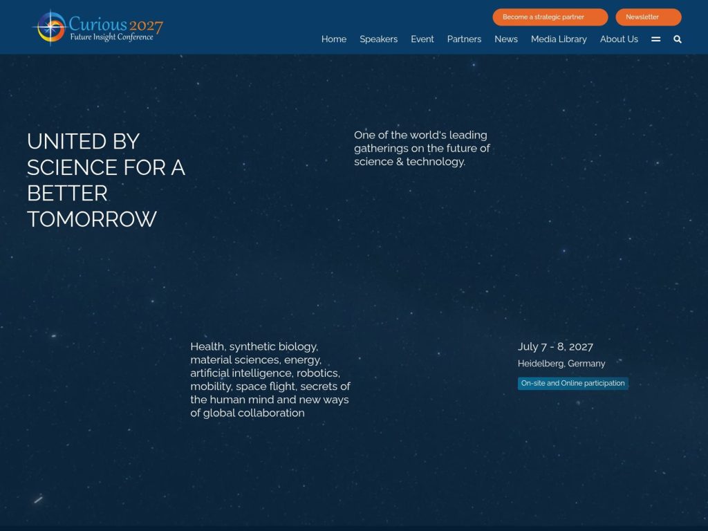 Curious 2027 website