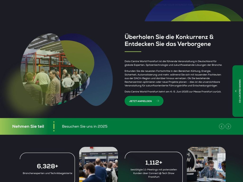 Data Centre World 2026 website