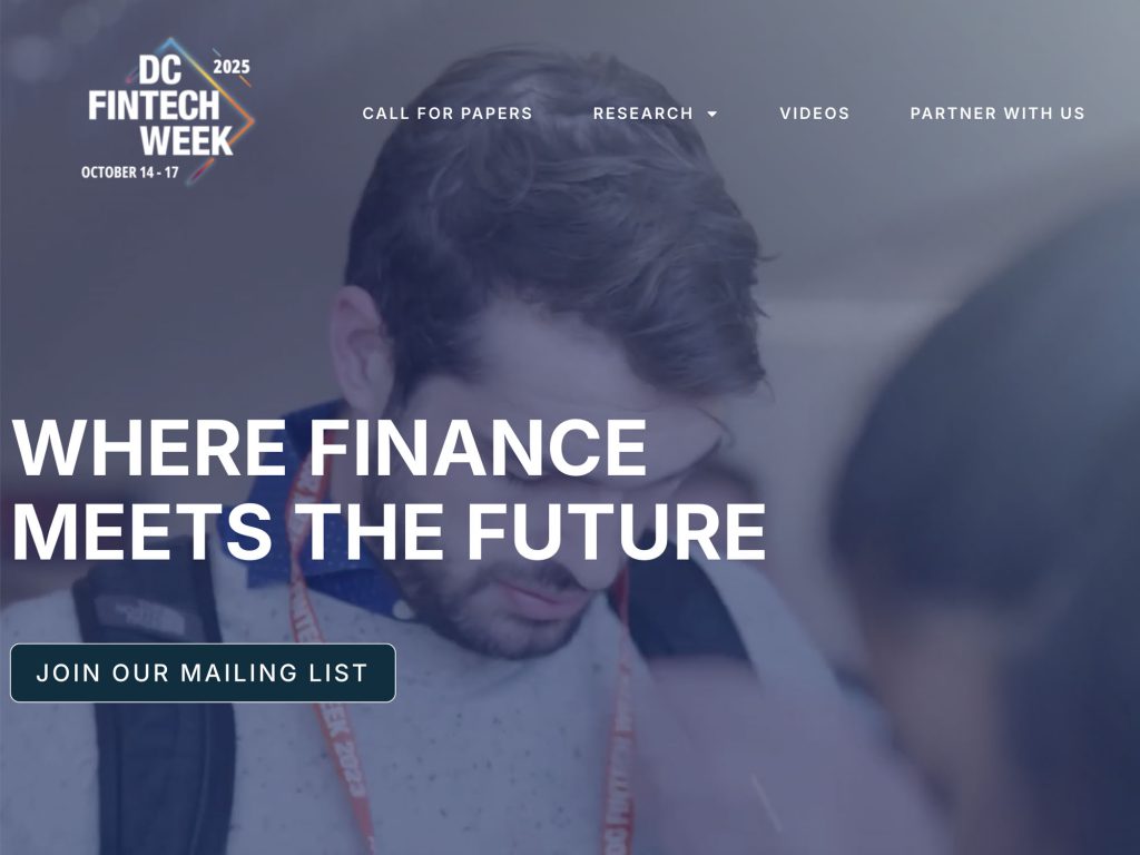 DC Fintech Week 2025 - Where finance meets the future - Event screenshot