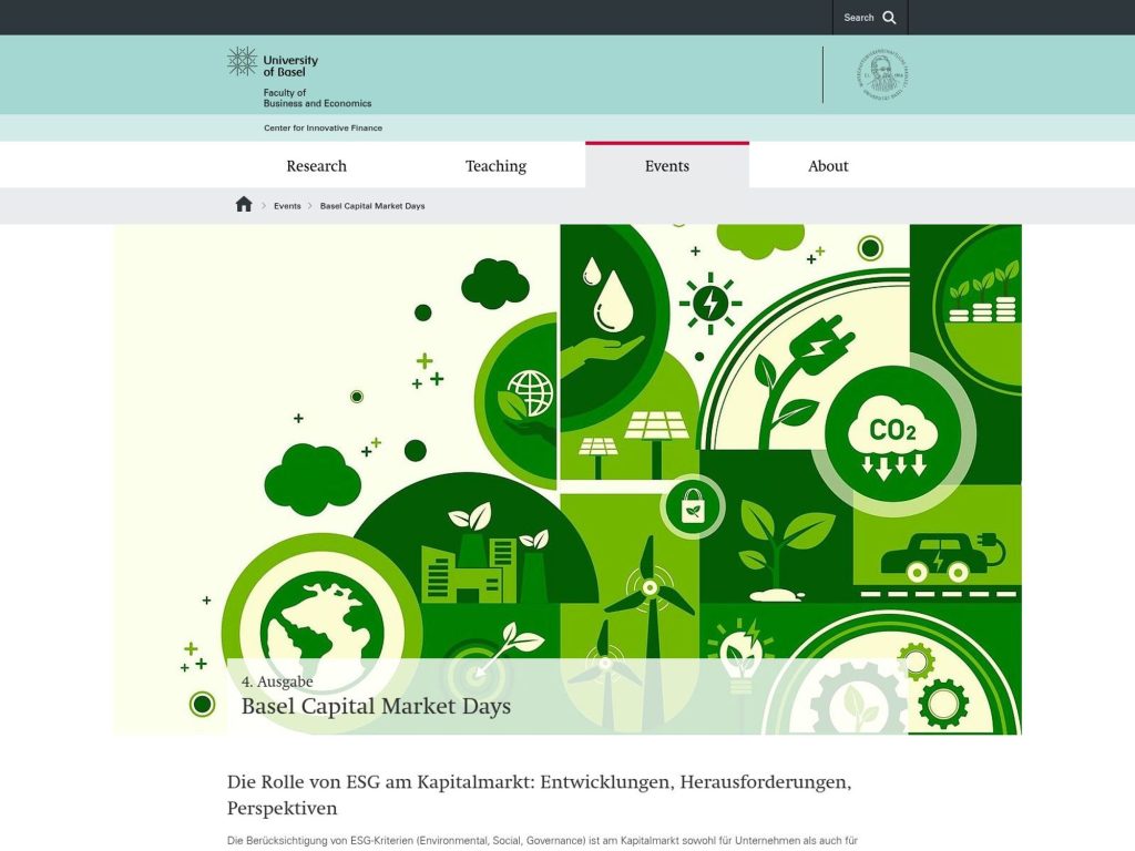 Die Rolle von ESG am Kapitalmarkt - Entwicklungen, Herausforderungen, Perspektiven - Event screenshot