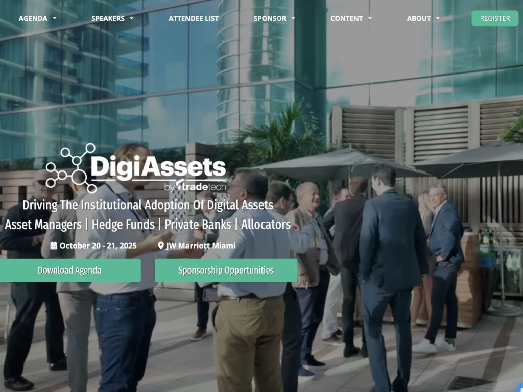DigiAssets US 2025 - Driving The Institutional Adoption Of Digital Assets - Event screenshot