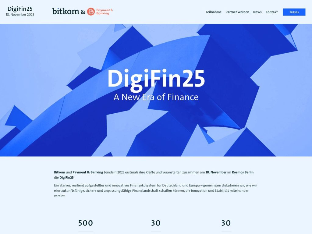 DigiFin25 - A New Era of Finance - Event screenshot