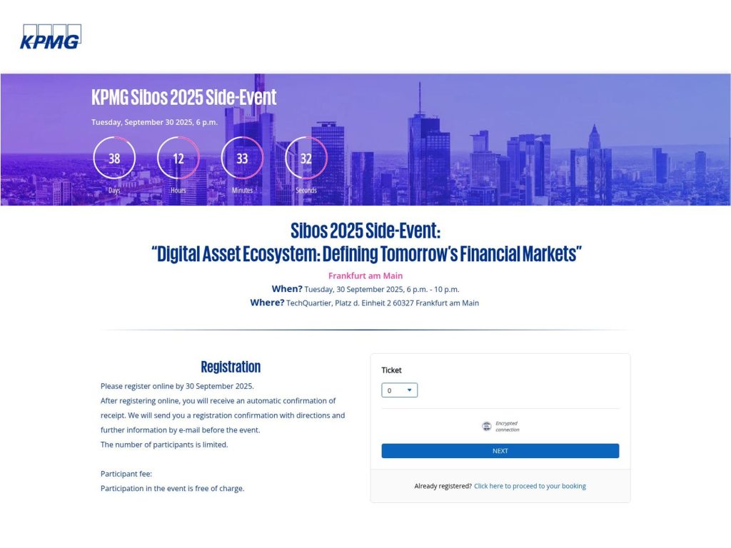 Digital Asset Ecosystem: Defining Tomorrow’s Financial Markets - Sibos 2025 Side-Event - Event screenshot