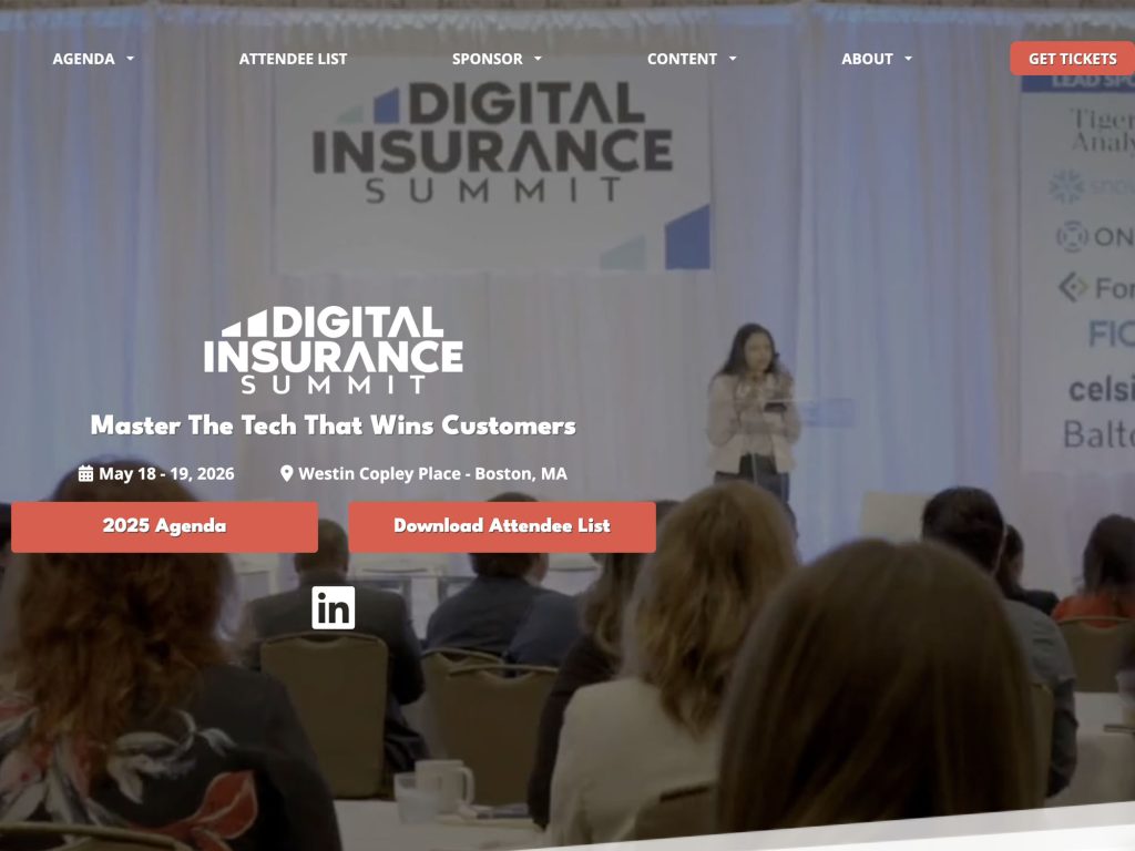 Digital Insurance Summit 2026 website