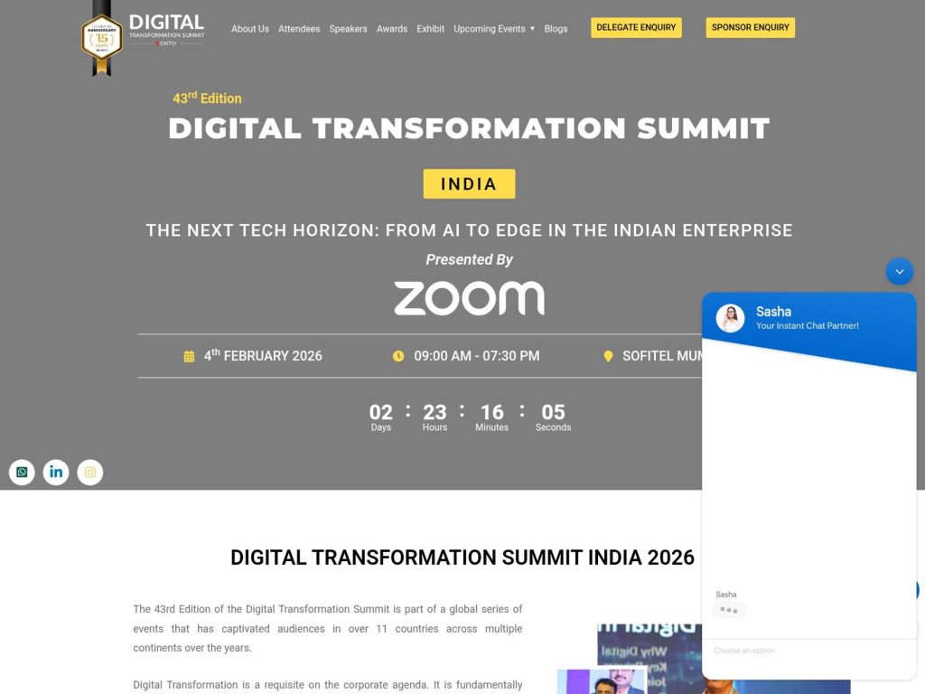 Digital Transformation Summit website