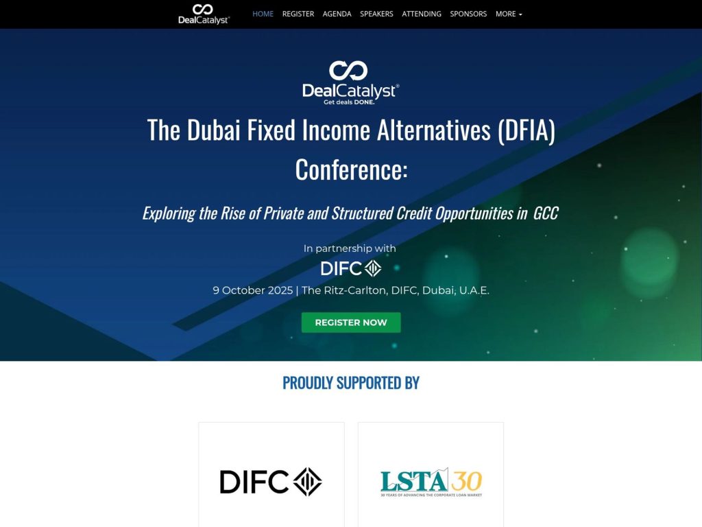 Dubai Fixed Income Alternatives Conference - Exploring the Rise of Private and Structured Credit Opportunities in GCC - Event screenshot