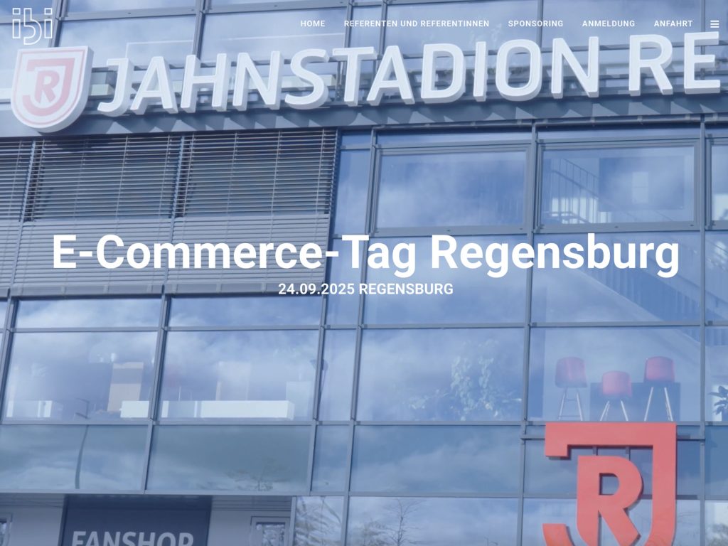 E-Commerce-Tag Regensburg - Wie sieht der digitale Handel der Zukunft aus? - Event screenshot