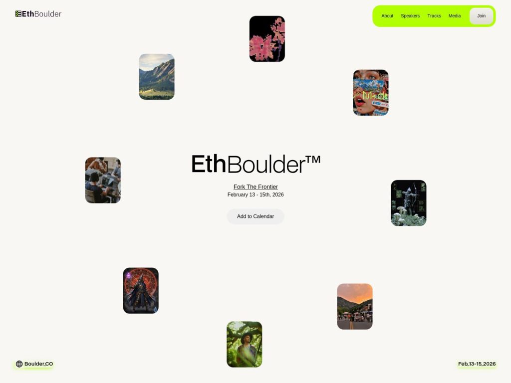 ETHBoulder 2026 website