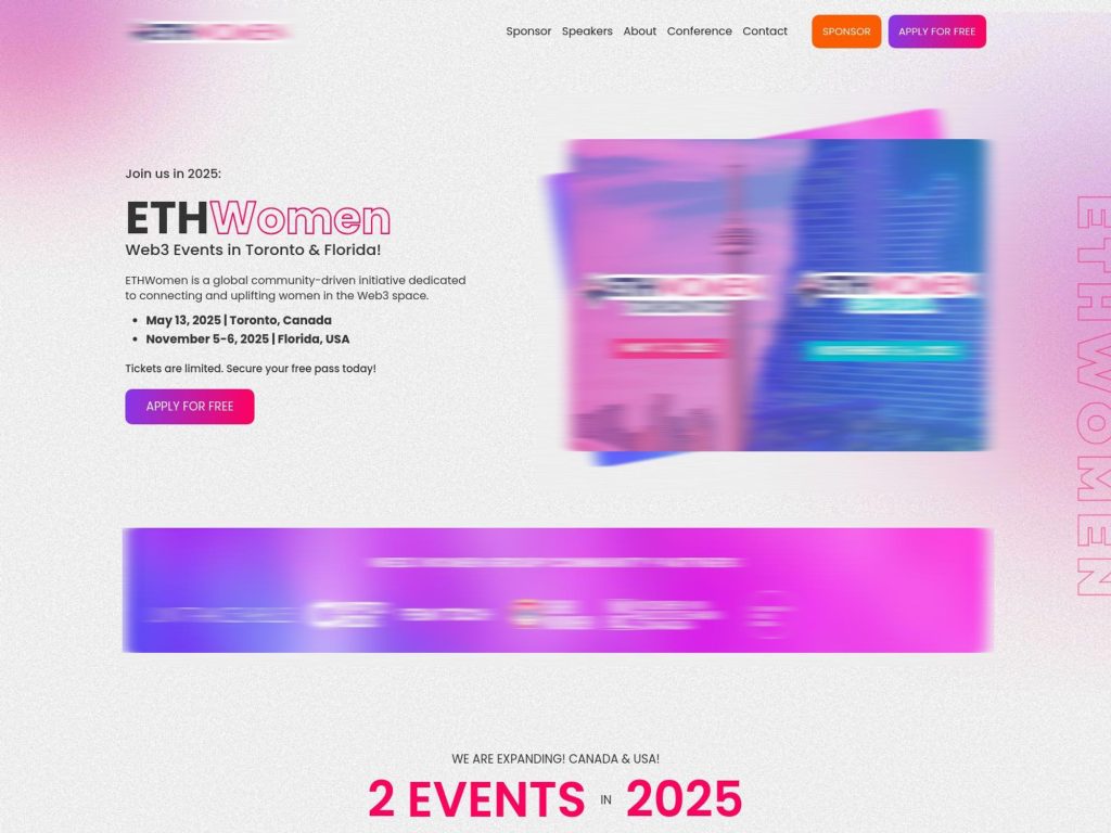ETHWomen Florida 2025 - Event screenshot