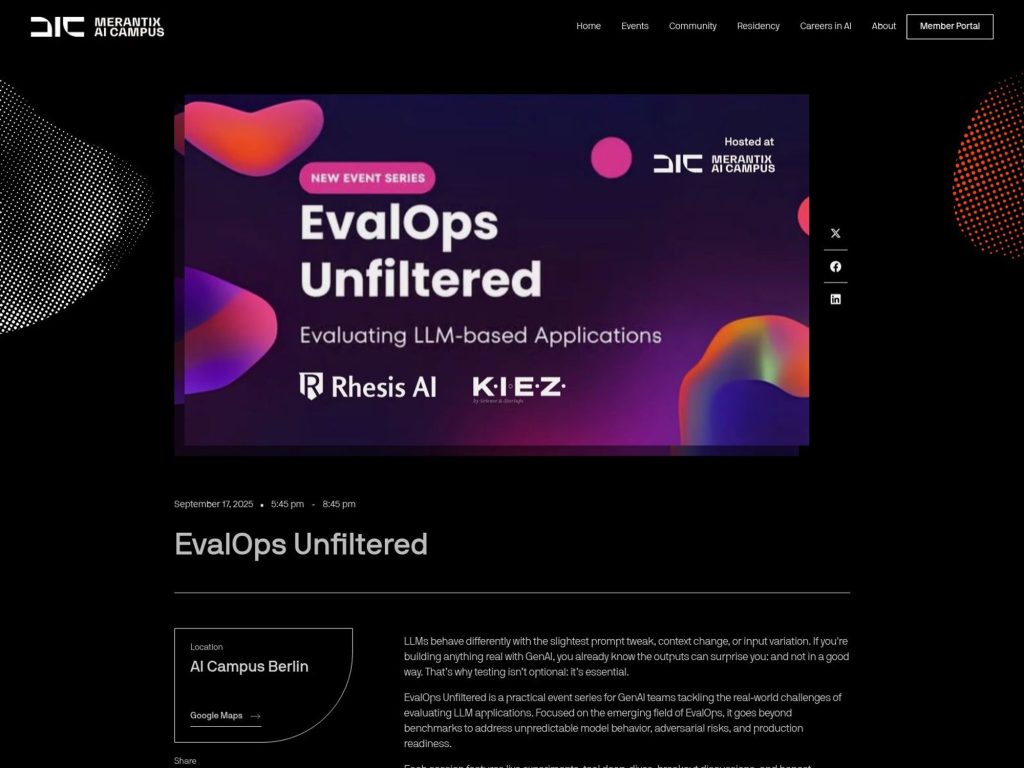 EvalOps Unfiltered - Does the AI Act Ensure Trustworthiness? - Event screenshot