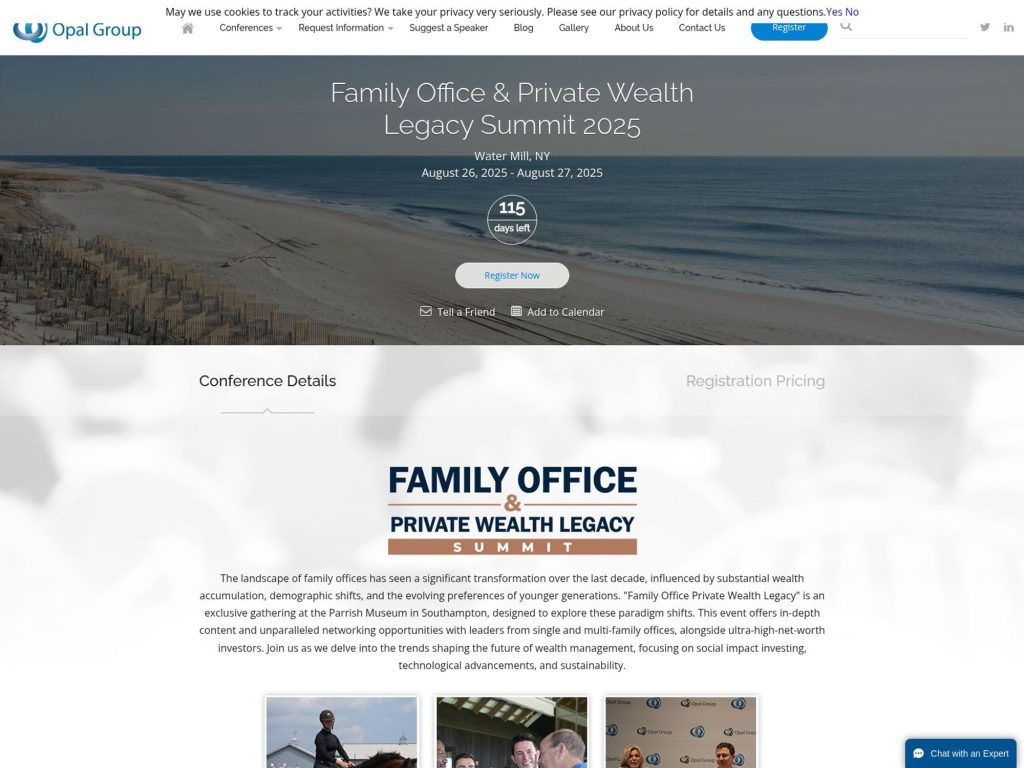 Family Office & Private Wealth Legacy Summit 2025 website