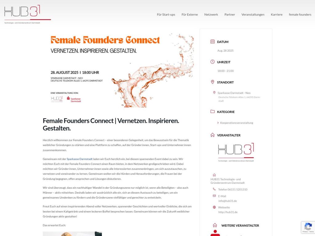 Female Founders Connect - Event screenshot