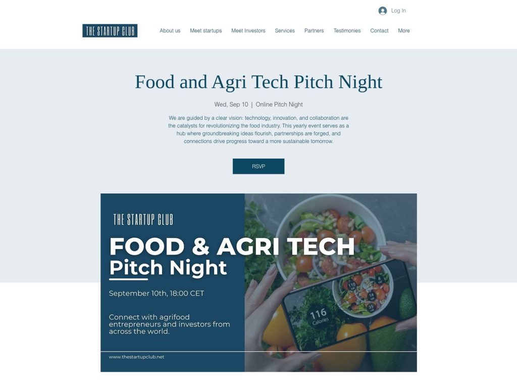 Food and Agri Tech Pitch Night - Event screenshot