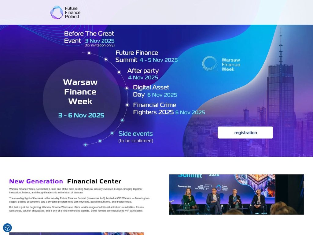 Future Finance Summit 2025 - Warsaw Finance Week - Event screenshot