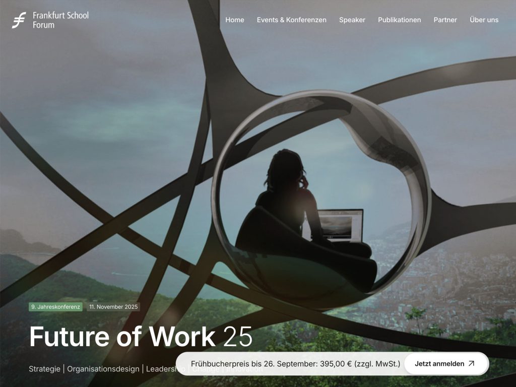 Future of Work 25 - Innovative Ideen für die neue Arbeitswelt - Event screenshot