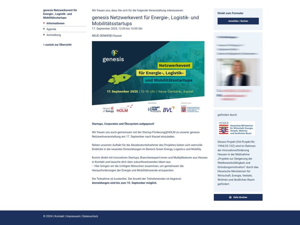 genesis | energyXchange mit retoflow - Event screenshot