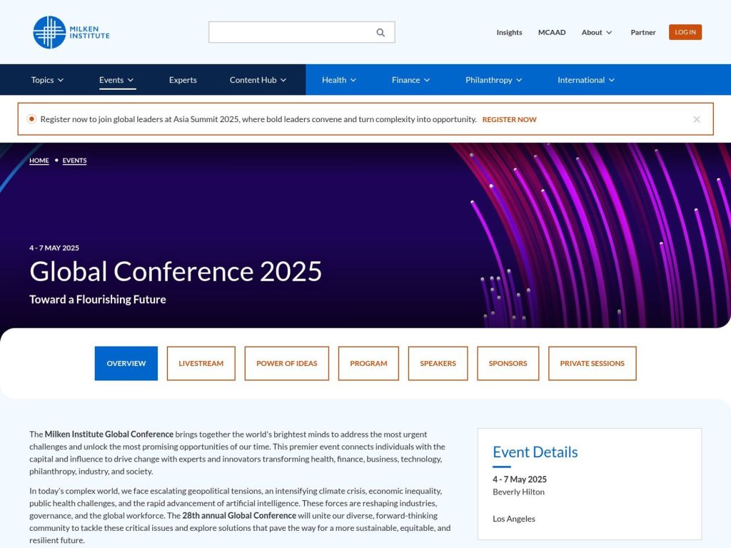 Global Conference 2025 - Toward a Flourishing Future - Event screenshot