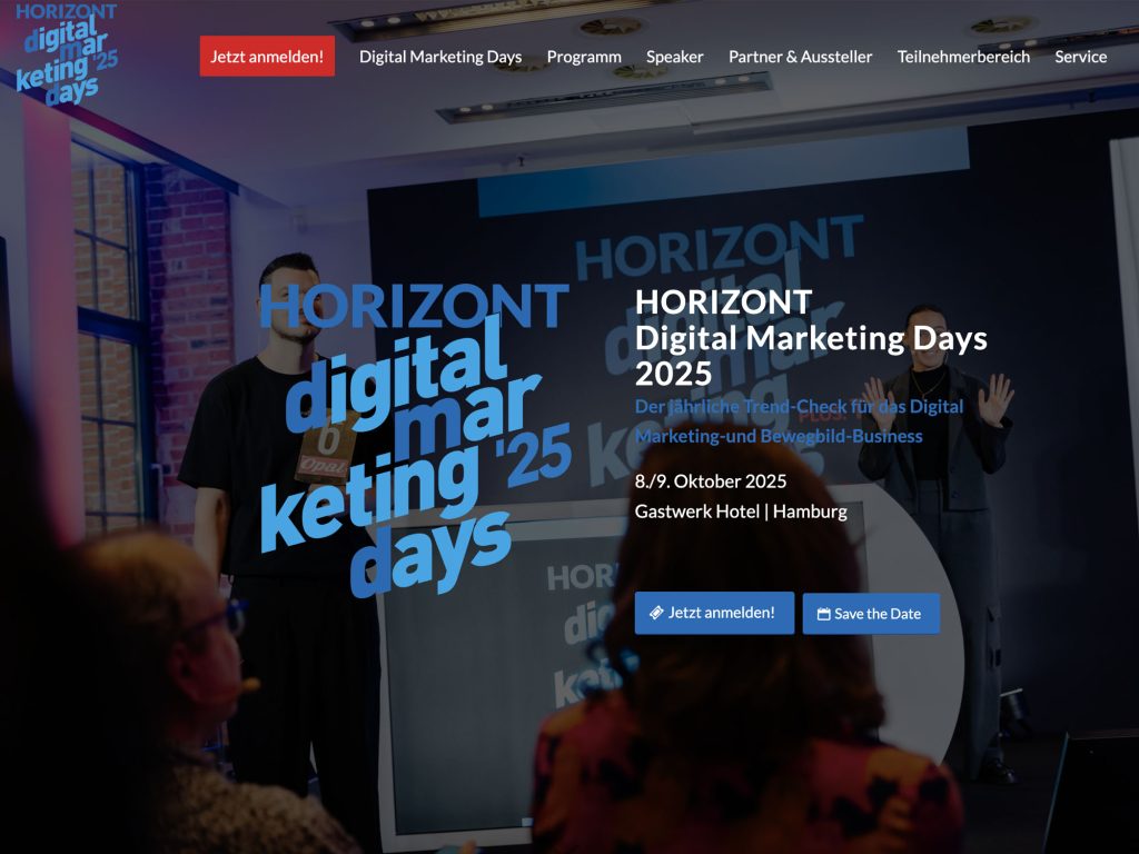 HORIZONT Digital Marketing Days 2025 - Event screenshot