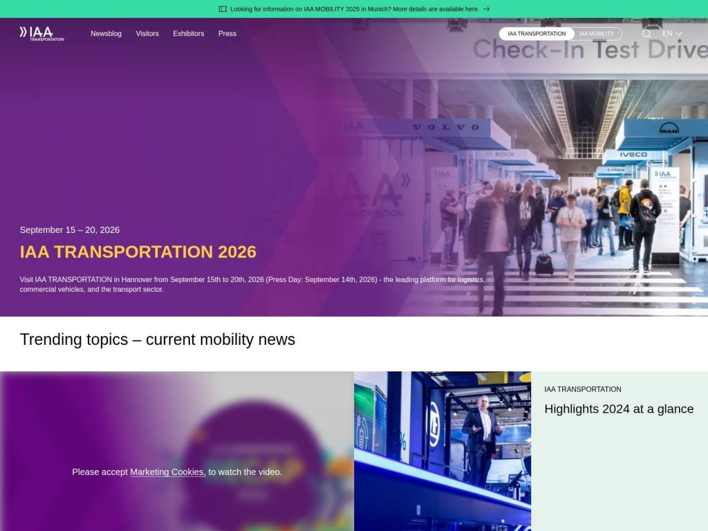 IAA Transportation 2025 - Event screenshot