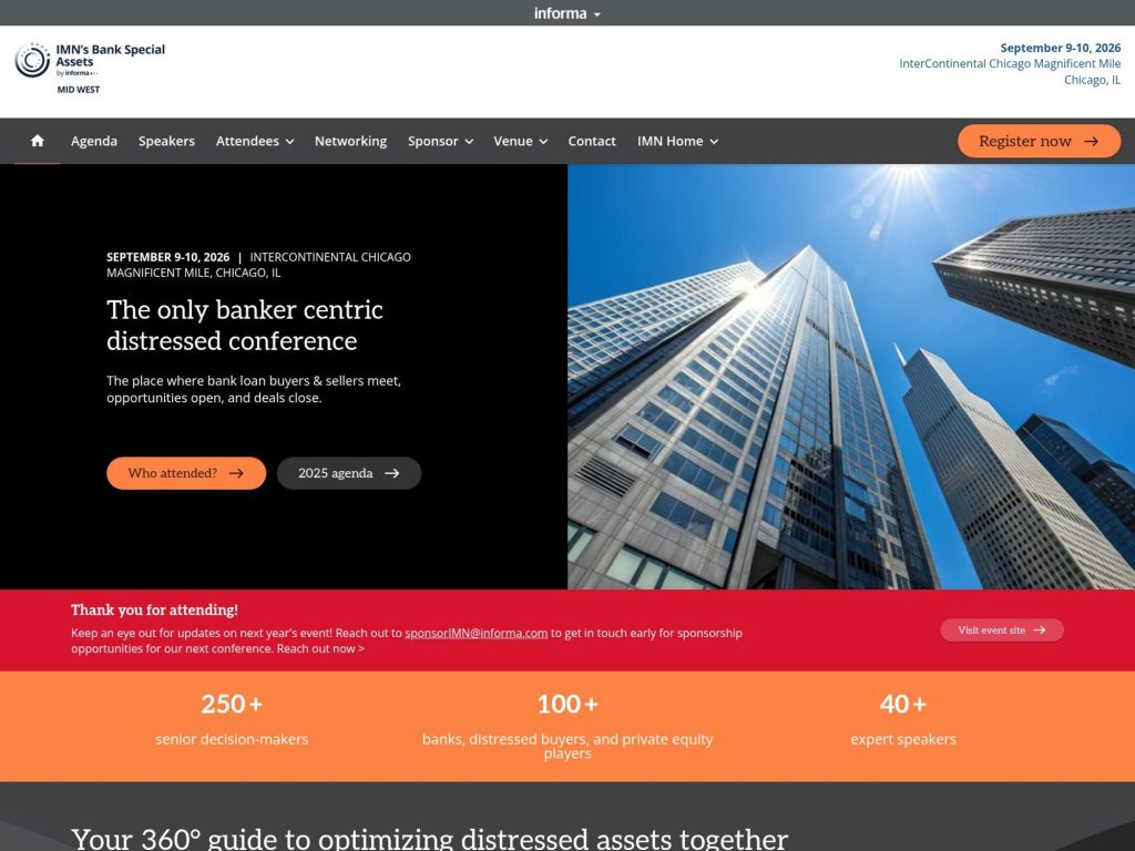 IMN Bank Special Assets Midwest website