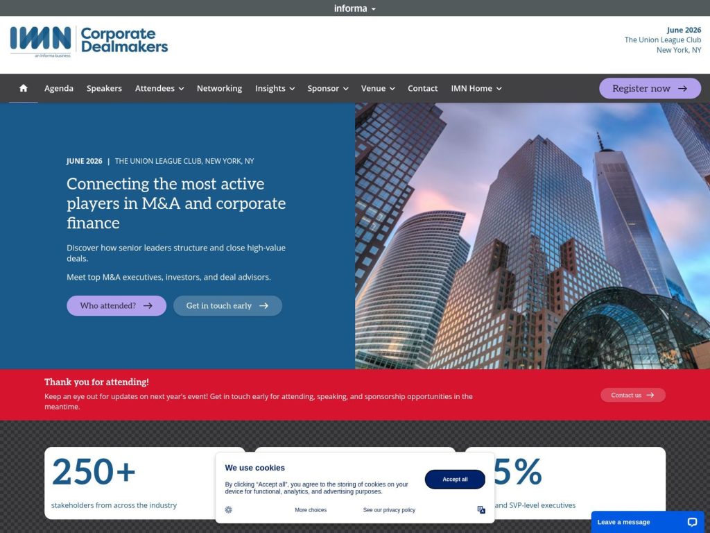 IMN Corporate Dealmakers website
