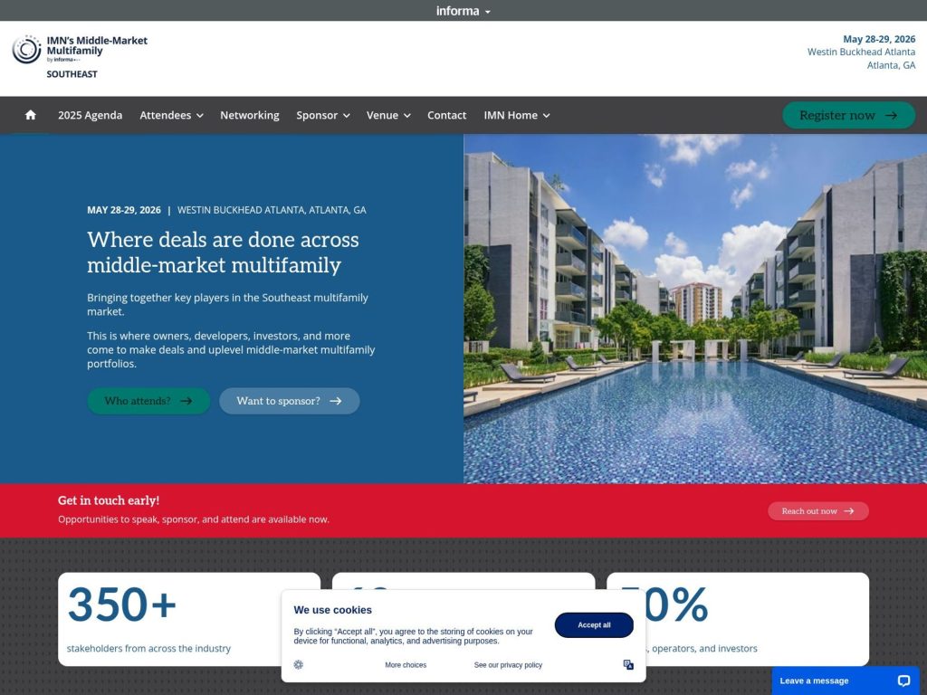 IMN Southeast Middle‑Market Multifamily Forum website