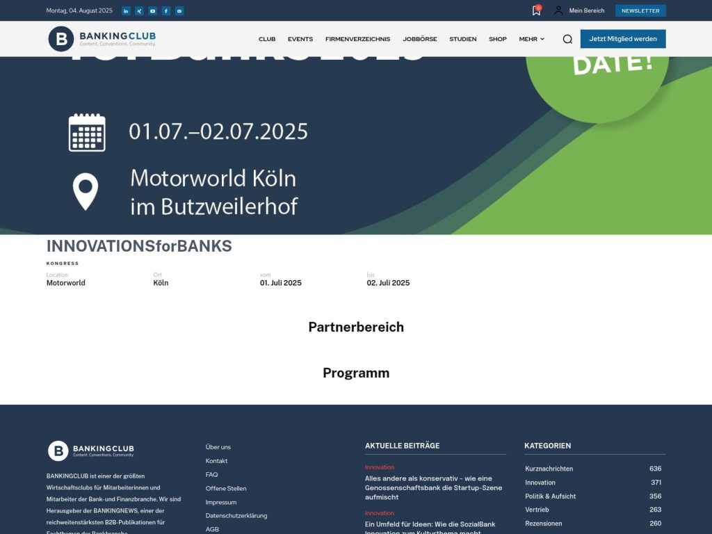 INNOVATIONSforBANKS 2025 image