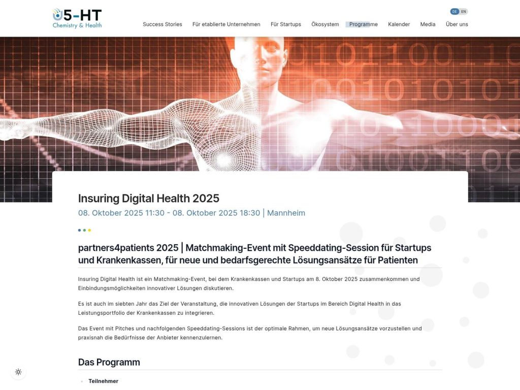 Insuring Digital Health 2025 - Event screenshot