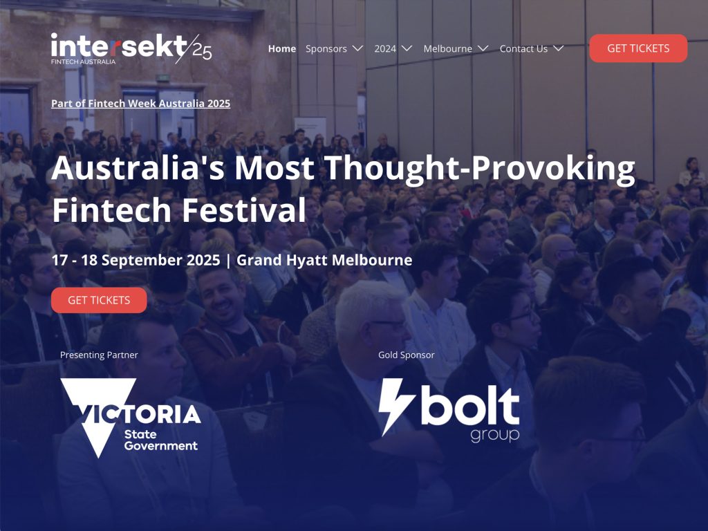 Intersekt 2025 - Australia's Most Thought-Provoking Fintech Festival - Event screenshot