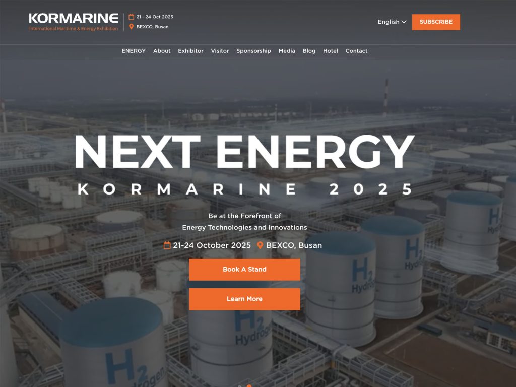 KORMARINE 2025 - International Maritime & Energy Exhibition - Event screenshot