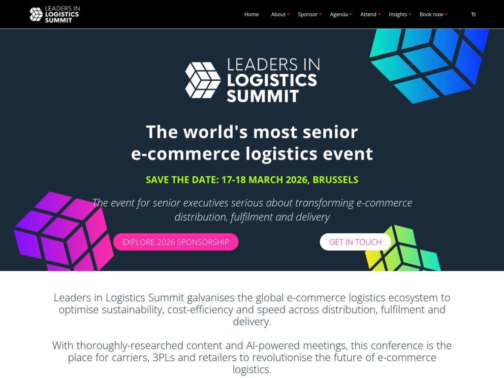Leaders in Logistics Summit website
