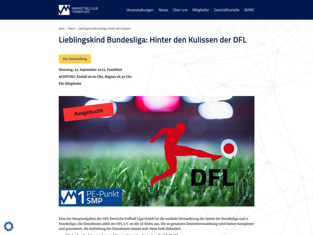 Lieblingskind Bundesliga: Hinter den Kulissen der DFL - Event screenshot