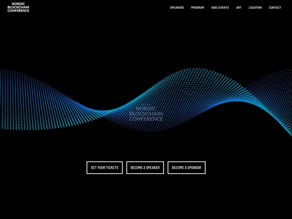 Nordic Blockchain Conference 2024 - Event screenshot