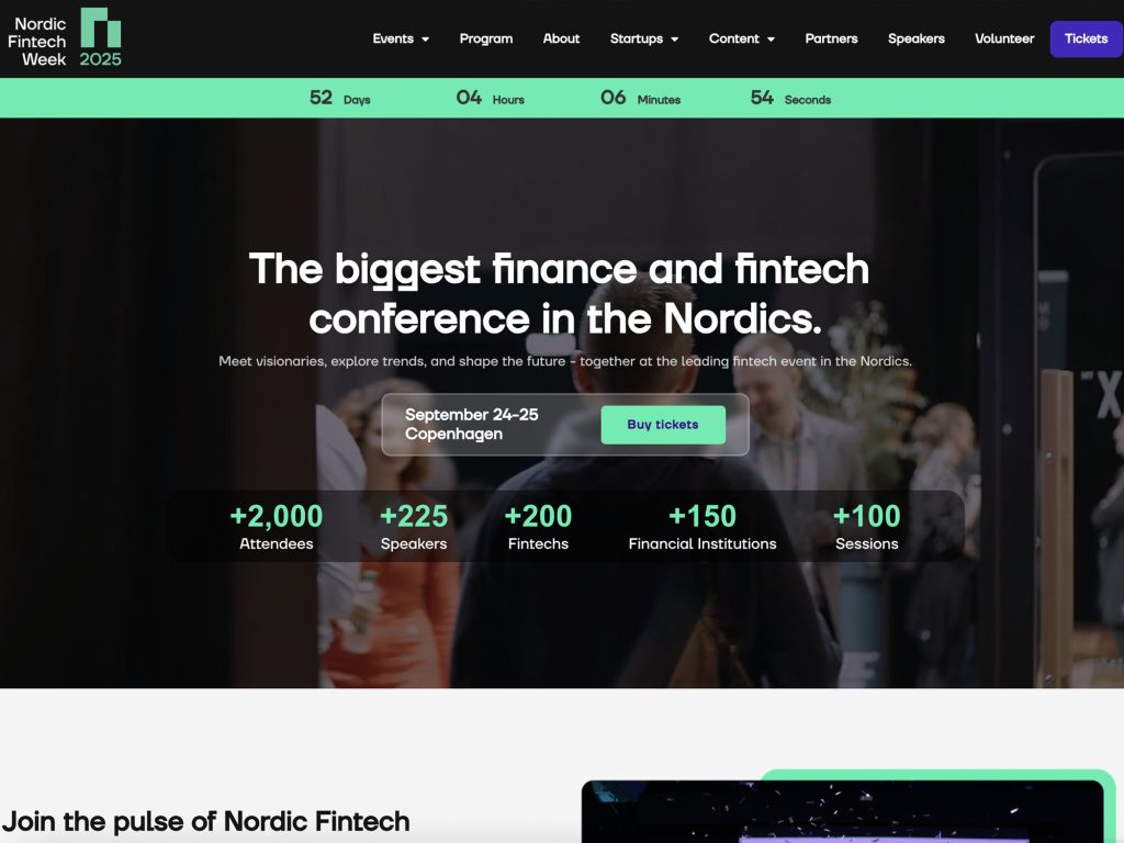 Nordic Fintech Week 2025 image