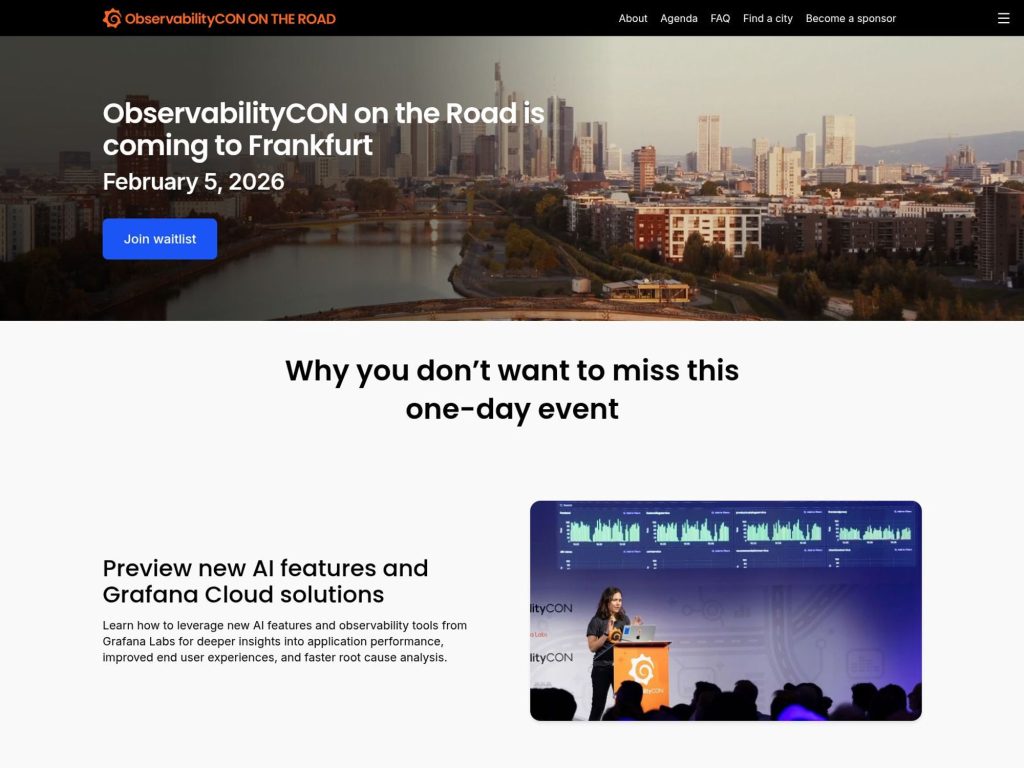 ObservabilityCON on the Road website