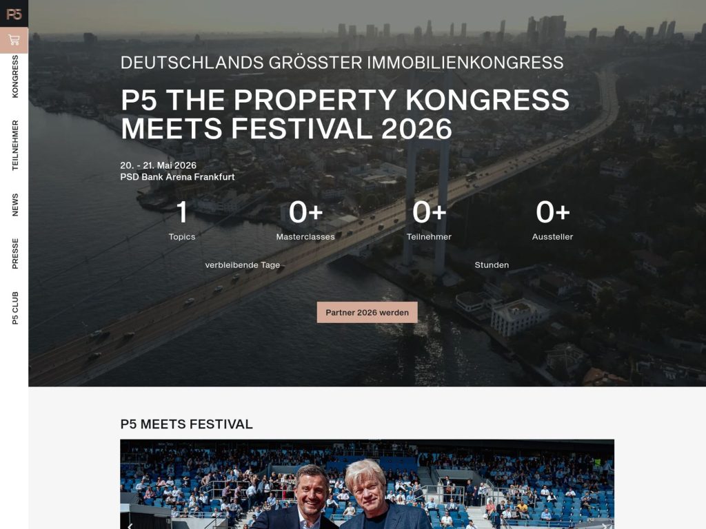 P5 The Property Kongress 2026 website