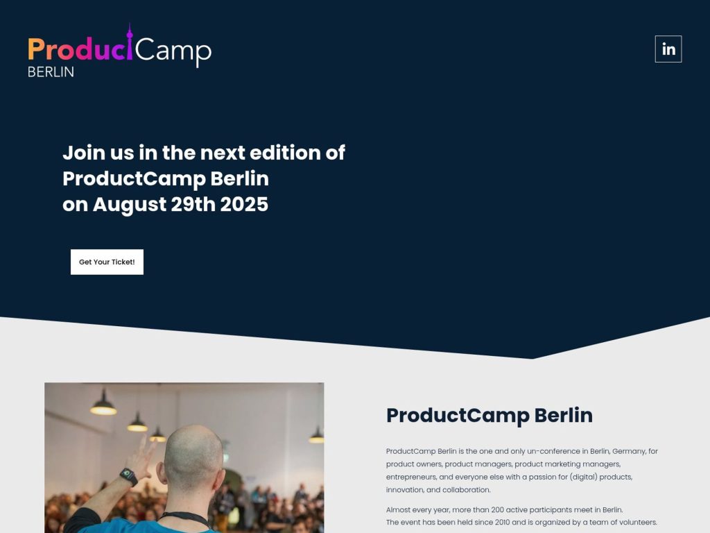 ProductCamp Berlin 2025 - Event screenshot