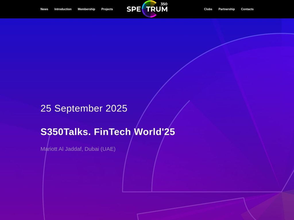 S350Talks. FinTech World'25 - Event screenshot