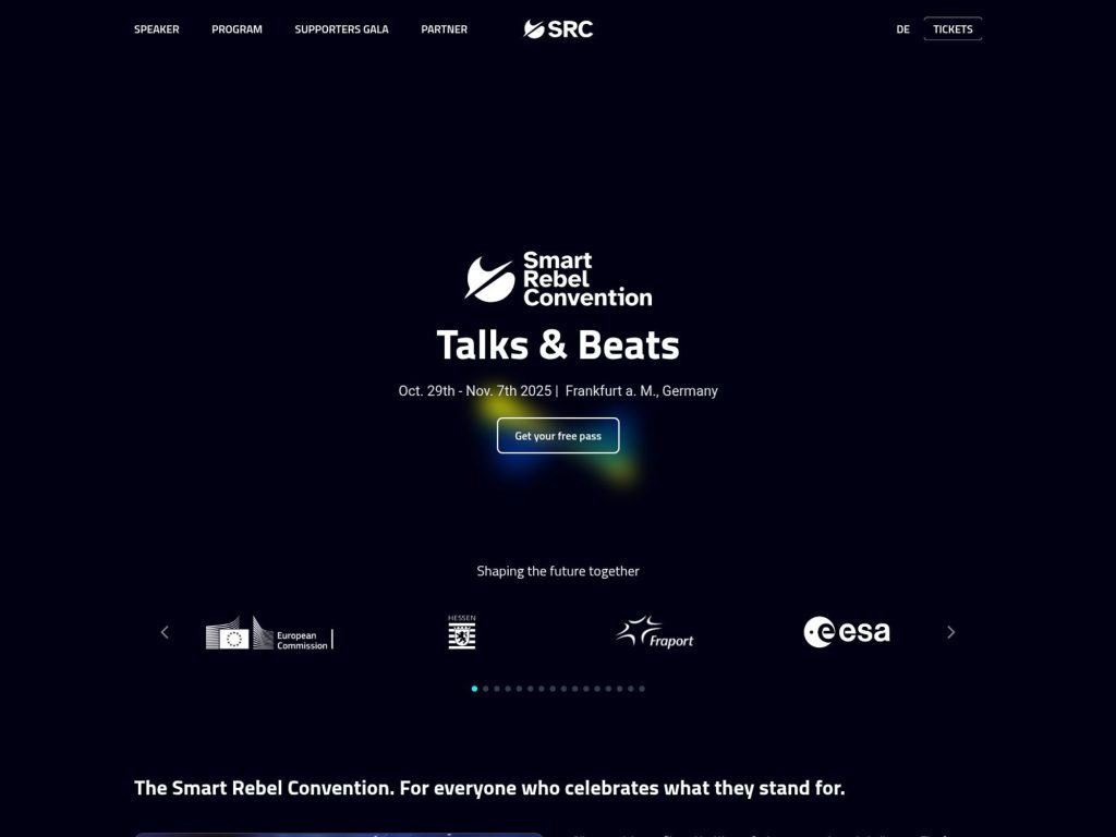 Smart Revel Convention - Talks & Beats - Event screenshot