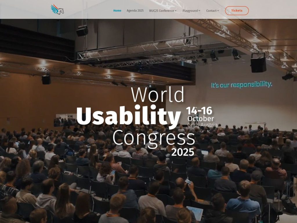 World Usability Congress 2025 - Event screenshot