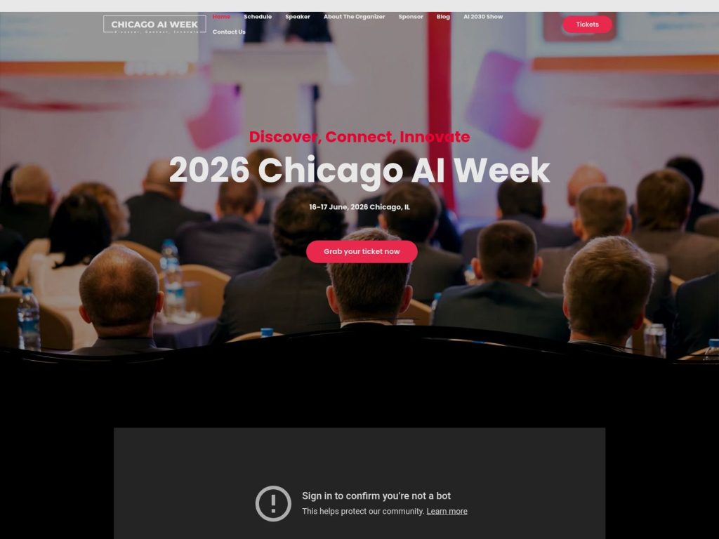 2026 Chicago AI Week website