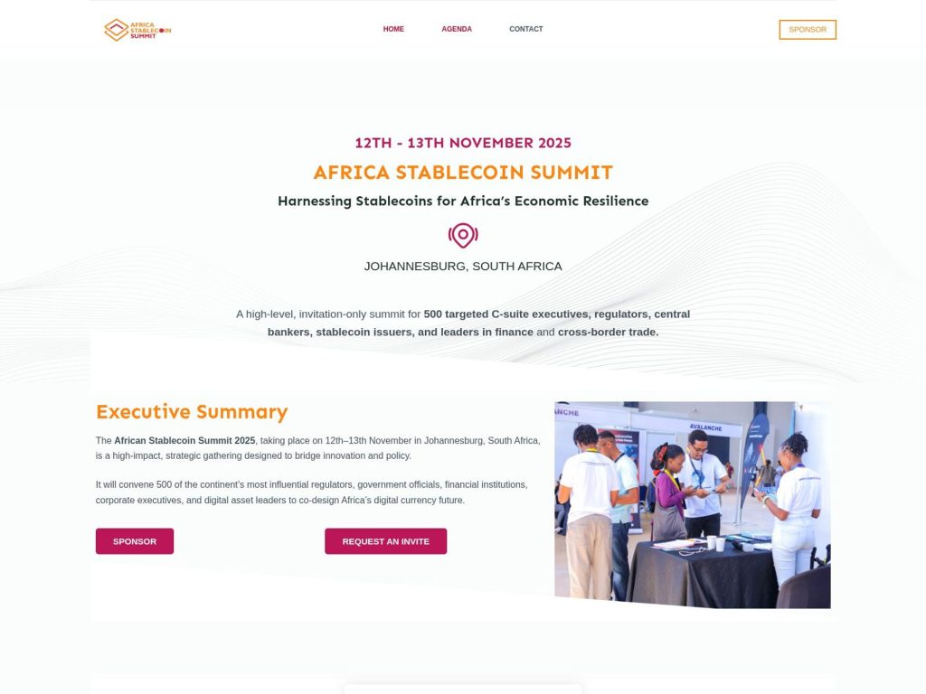 Africa Stablecoin Summit - Event screenshot