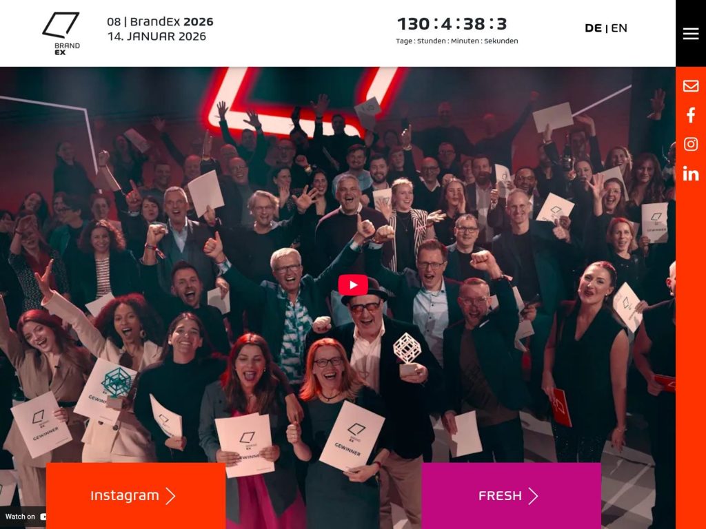 BrandEx Award 2026 - Event screenshot