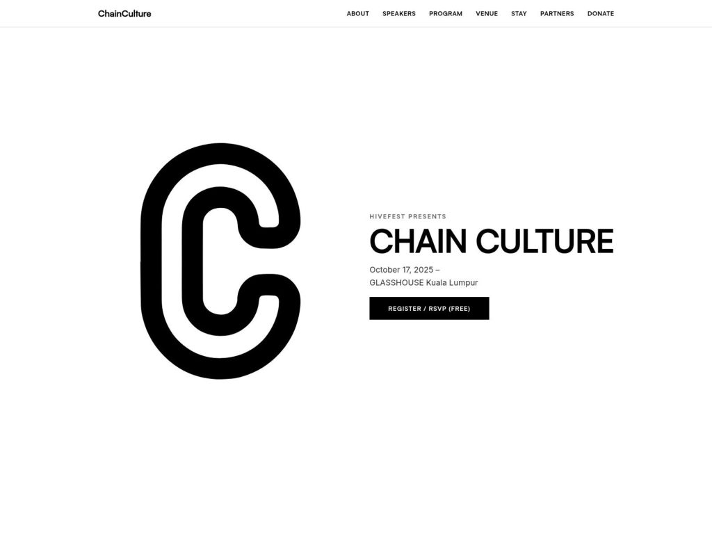 ChainCulture 2025 - Event screenshot