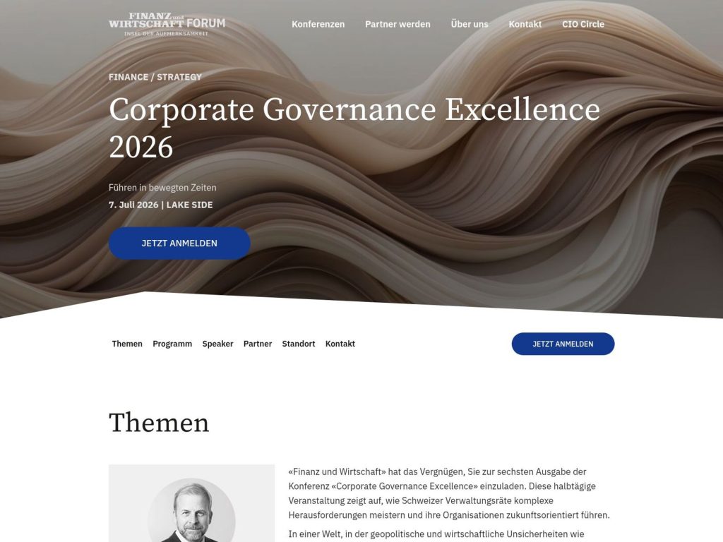 Corporate Governance Excellence 2026 website