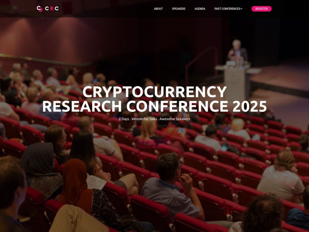 Cryptocurrency Research Conference 2025 - Event screenshot