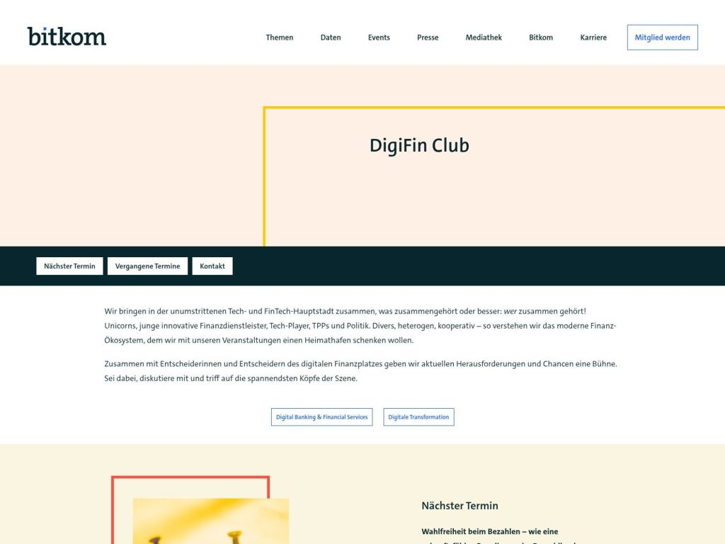 DigiFin Club - Event screenshot