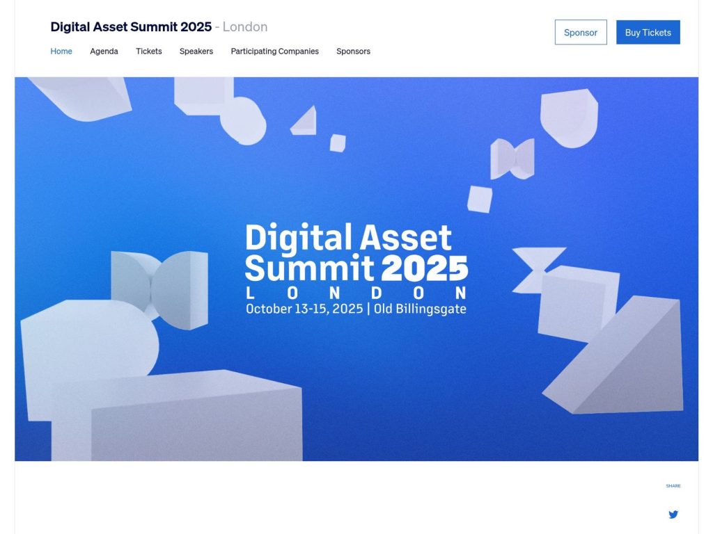 Digital Asset Summit 2025 - Event screenshot