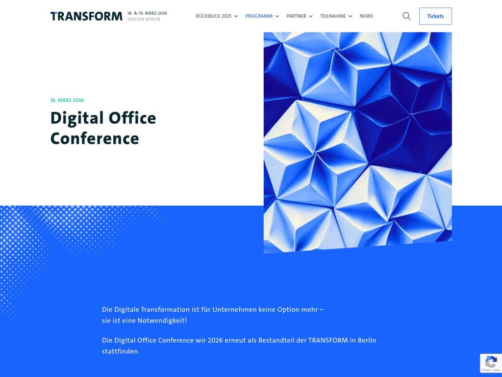 Digital Office Conference website