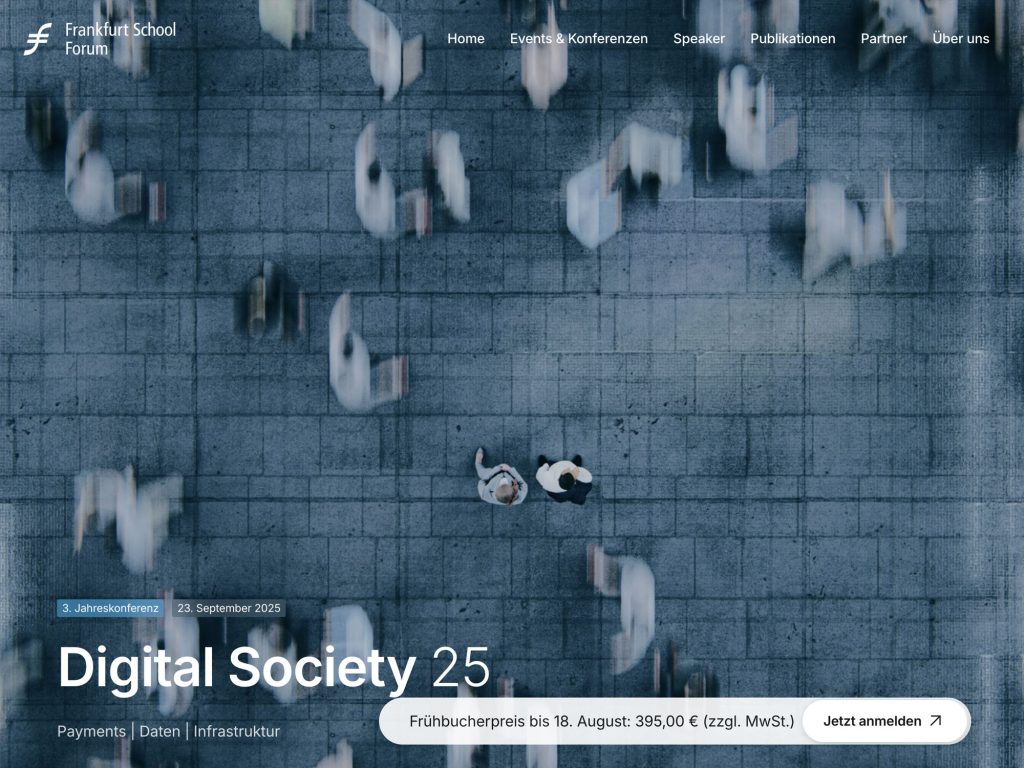 Digital Society 25 - It’s all about data & a little bit payments - Event screenshot